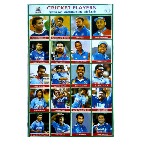 Crickets Players  School Project Chart Stickers