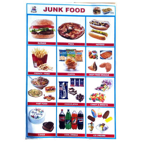 Junk Foods School Project Chart Stickers 