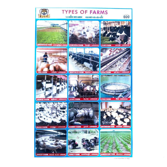 Type Of Farms School Project Chart Stickers