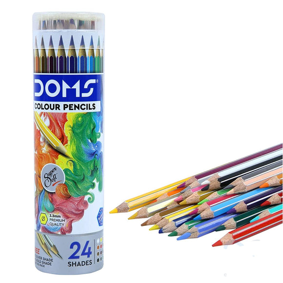Doms Super Soft 24 Shades Color Pencils