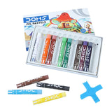 Doms Oil Pastels Easy Color Drawing 12 Shades 