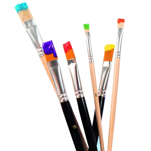 Synthetic Art Brush Set Of 6 Different Size Of Brushes