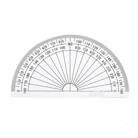 90 Degree 180 Degree Half Round Circle Protractor