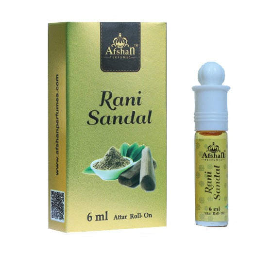 Afshan Rani Sandal Perfume Long Lasting Fragrance For Men - 6 ml