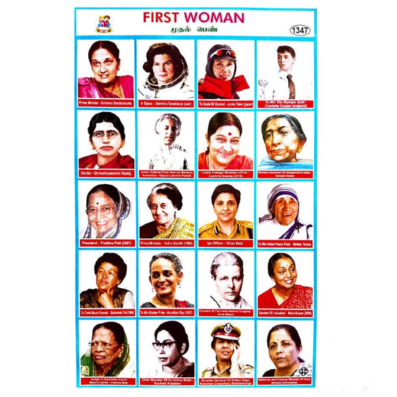 First Woman School Project Chart Stickers
