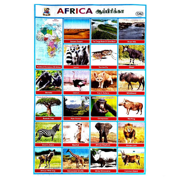 Africa School Project Chart Stickers