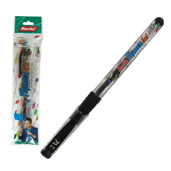 Flymax Gel Waterproof Ink Black Pen