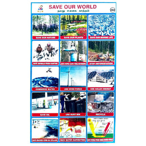 Save Our World School Project Chart Stickers