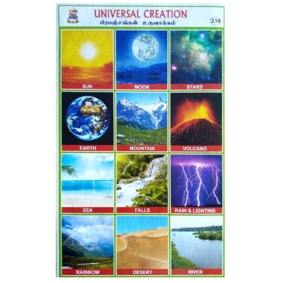 Universal Creation School Project Chart Stickers