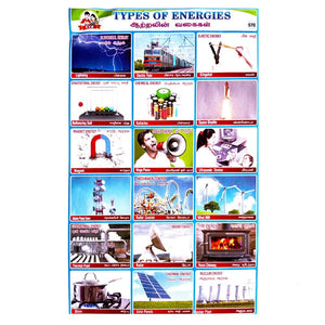 Types Of Energies School Project Chart Stickers