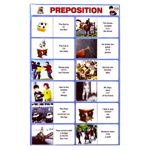 Preposition School Project Chart Stickers