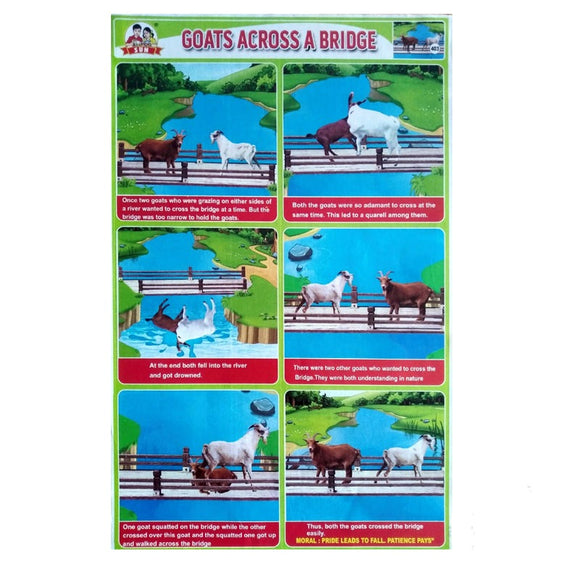 Goats Across A Bridge Story School Project Chart Stickers