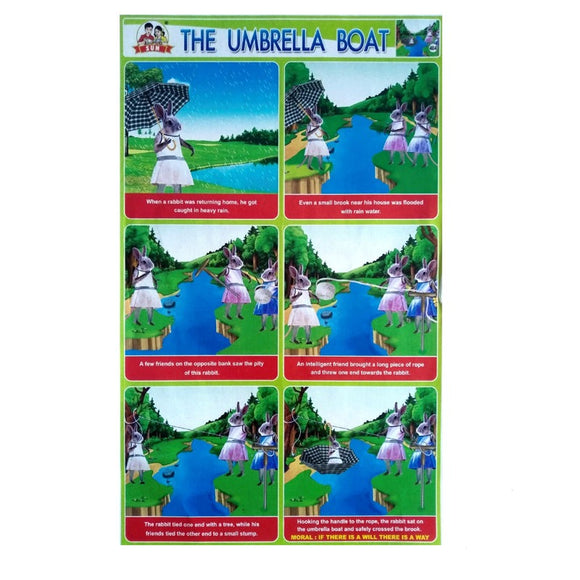 The Umbrella Boat Story School Project Chart Stickers