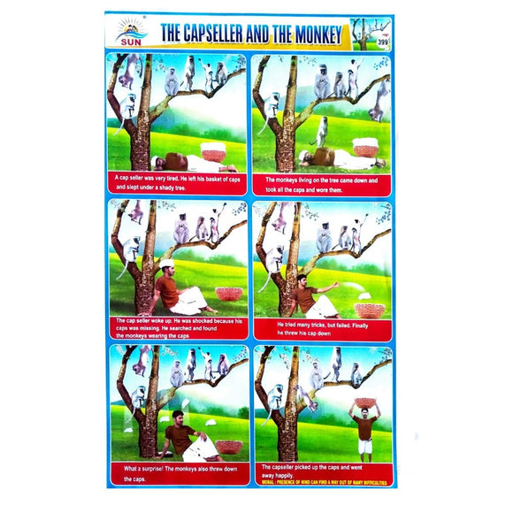 The Capseller And The Monkey Story School Project Chart Stickers