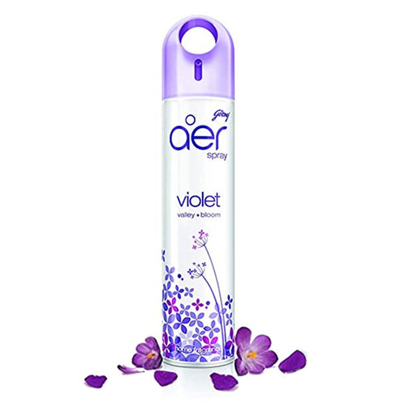 Godrej Aer spray, Air Freshener for Home & Office Violet Valley Bloom Long Lasting Fragrance 240 ml