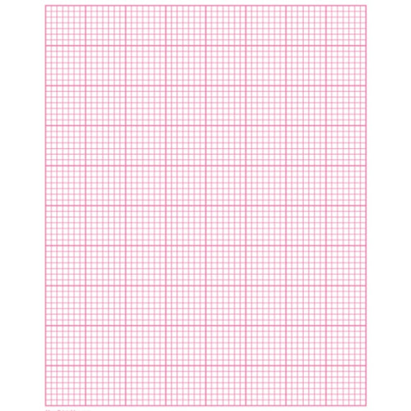 Graph Sheet - A4 Size  Pink Color