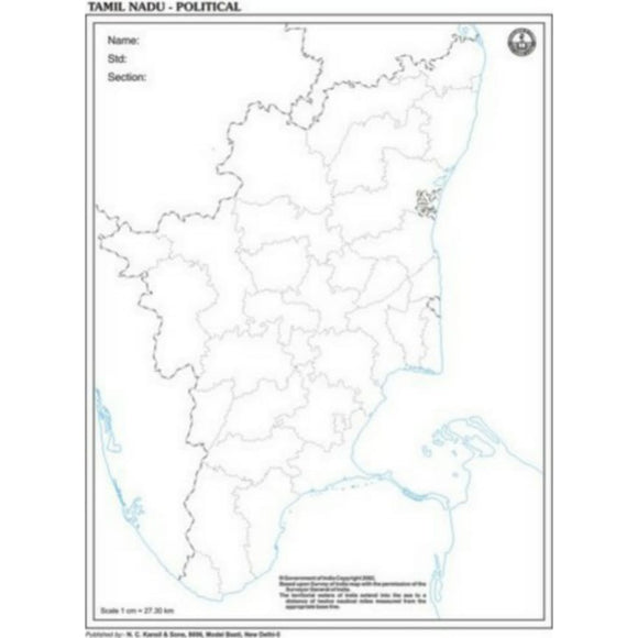 Tamilnadu Political Map