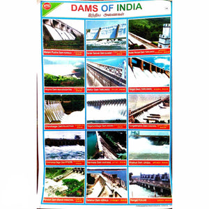 Dams of India School Project Chart Stickers