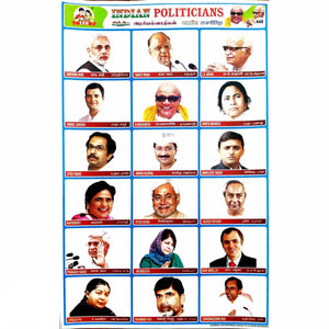 Indian Politicians School Project Chart Stickers