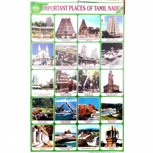 Important Places of Tamilnadu School Project Chart Stickers