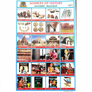 Sources of History School Project Chart Stickers