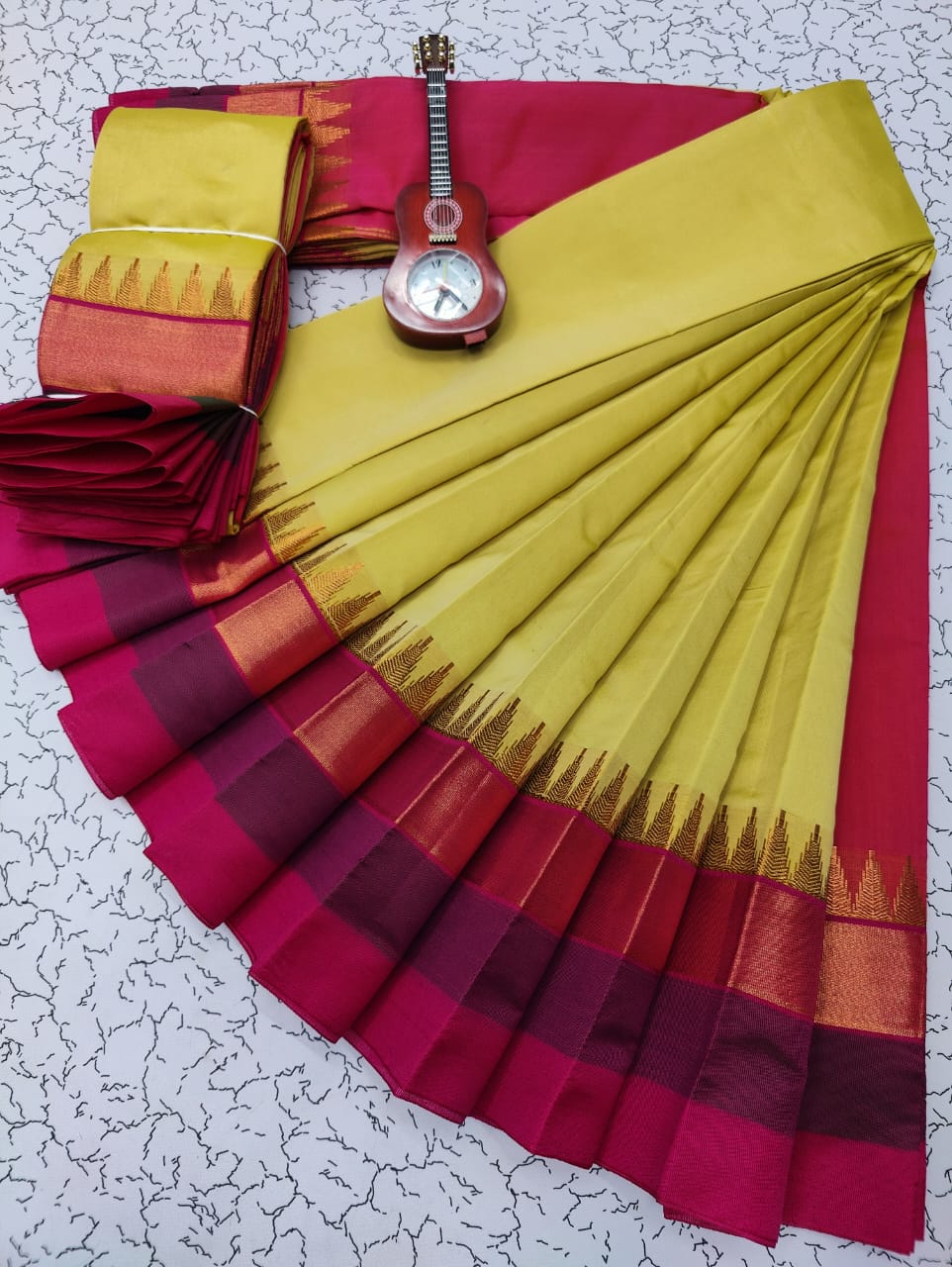 Kora silk cotton tower korvai kottanchi saree – www.vannamayil.com