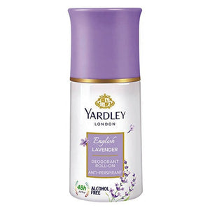 Yardley London English Lavender Anti Perspirant Deodorant Roll On for Women, Floral - 50 ml