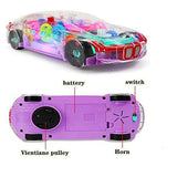 Transparent Concept Racing Car 3D Light & Sound Baby Toy