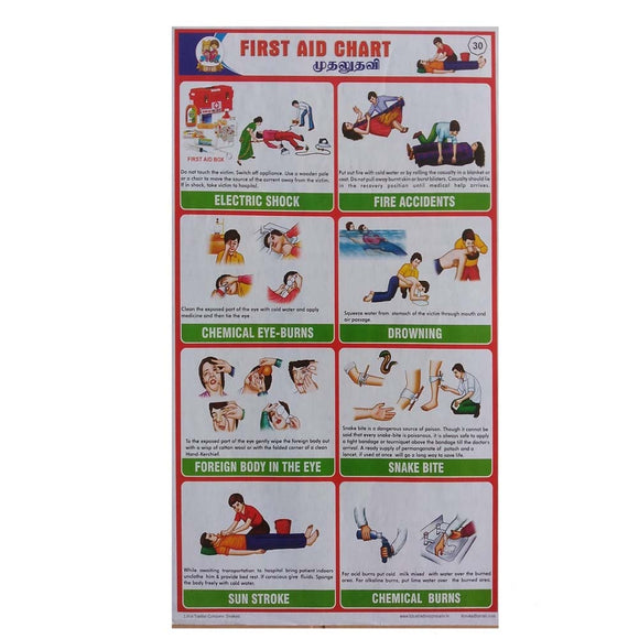 First Aid chart School Project Chart Stickers