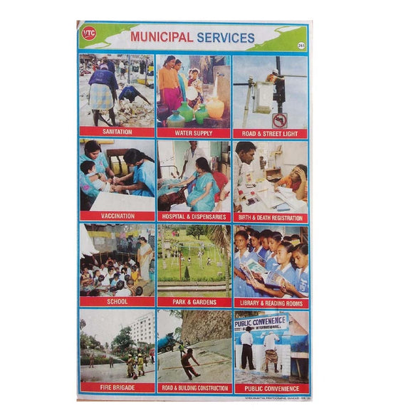 Municipal Services School Project Chart Stickers