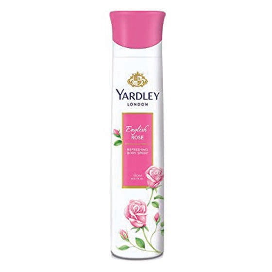 Yardley London English Rose Refreshing Deodorant Body Spray For Women - 150 ml