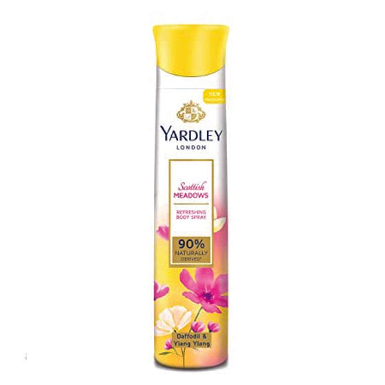 Yardley London Scottish Meadows, Refreshing Body Spray for Women - 150 ml